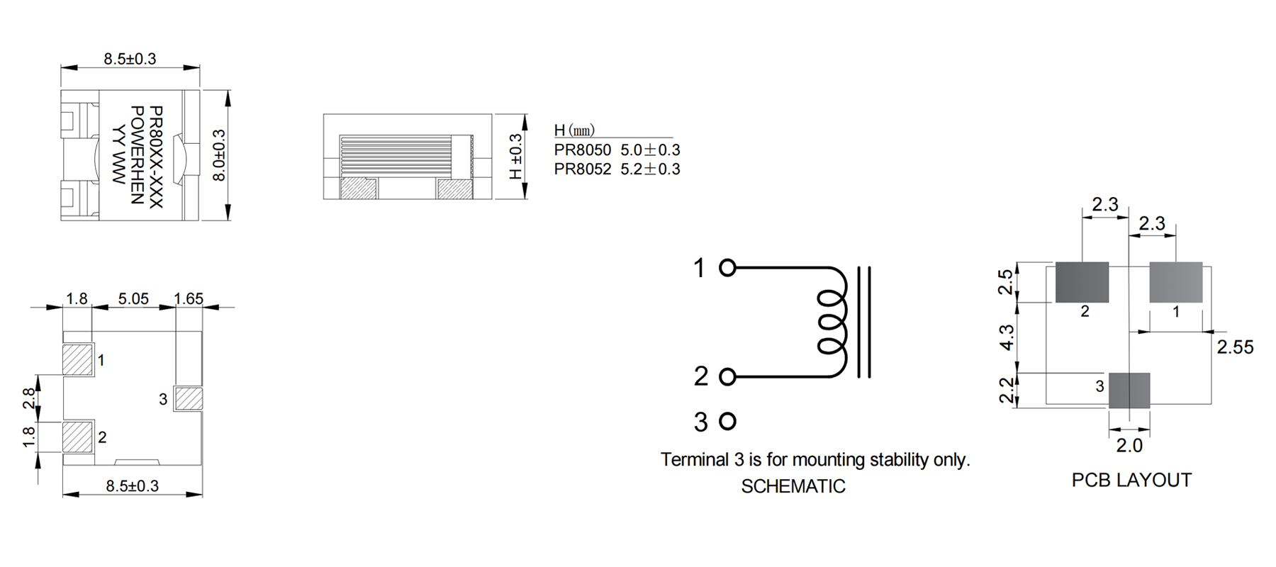 規(guī)格尺寸-PR8052